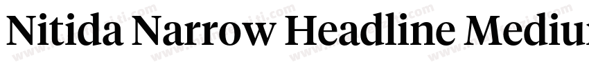 Nitida Narrow Headline Medium字体转换